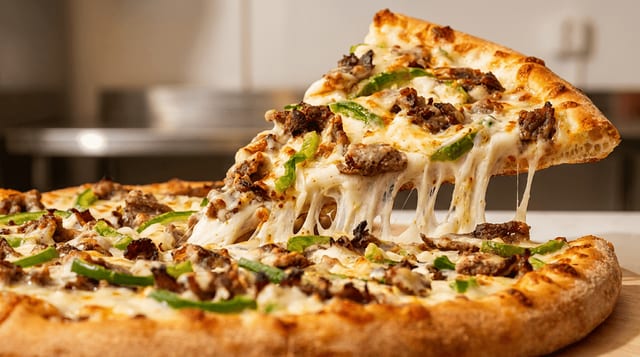 Philly Steak Pizza.
