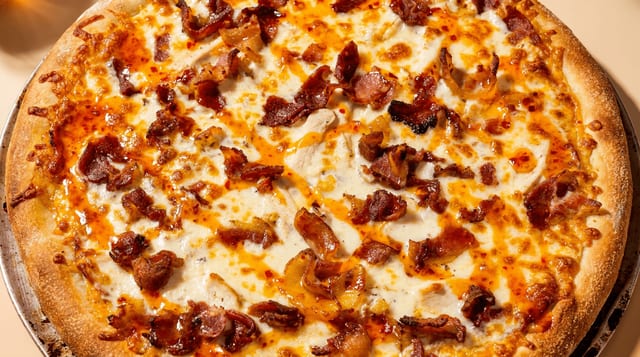 Sweet Chili Thai Pizza.