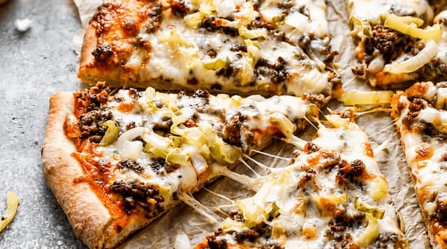 Burger Pizza.