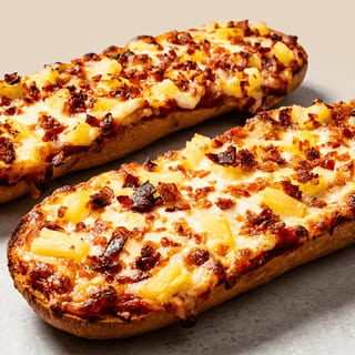 Garlic Bread with Cheese & Bacon