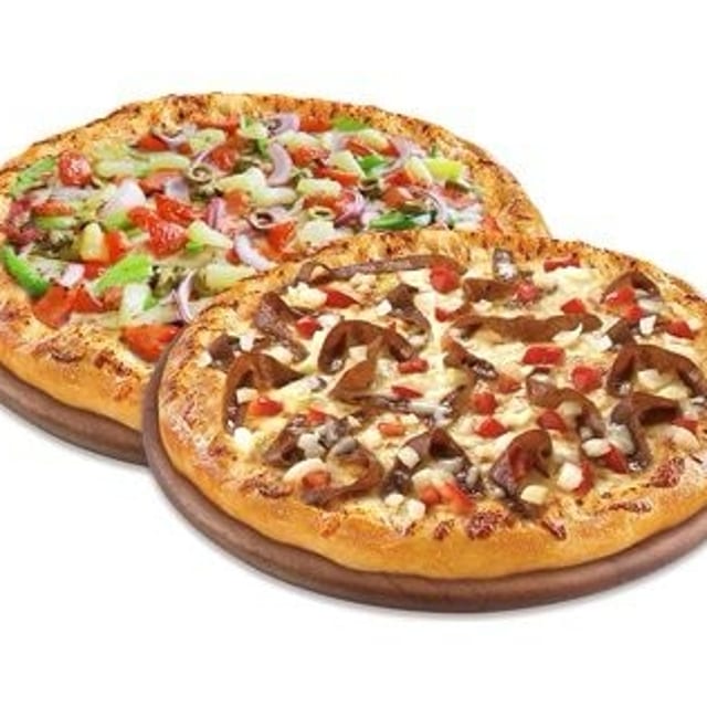 2 X-Large Pizzas (3 Toppings Each).