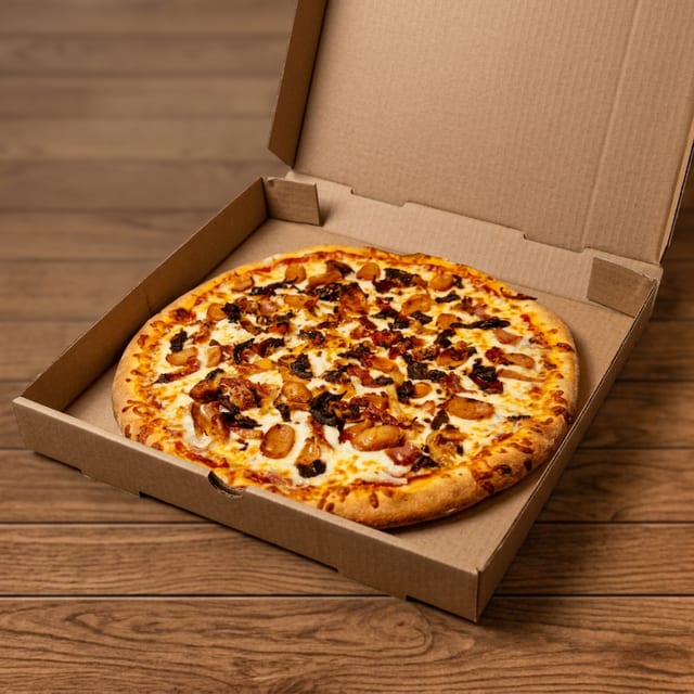 Hot Chicago Style Pizza.