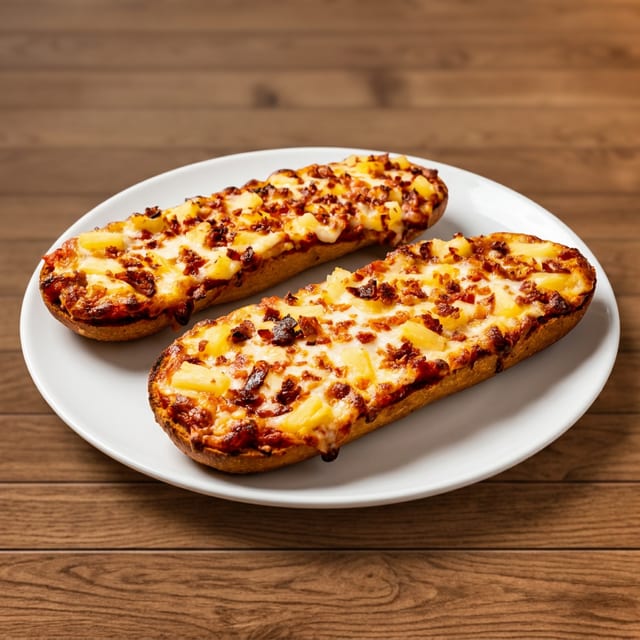 Garlic Bread with Cheese & Bacon.