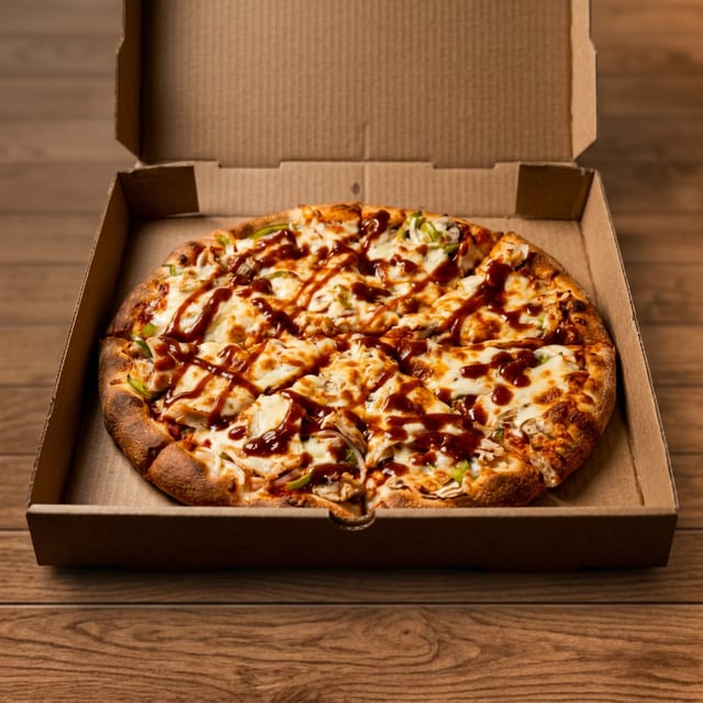 BBQ Chicken Pizza.